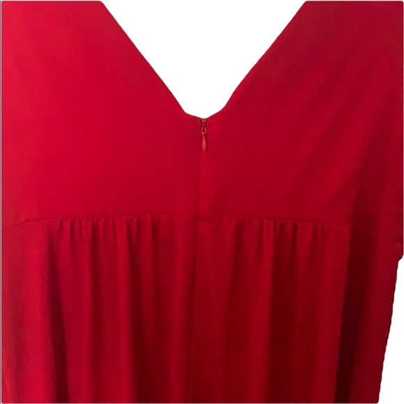 90s Vintage Red Strappy Dress - Picture 7 of 9